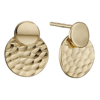 Christina Collect Gold-plated sterling silver More Experience Beautiful stud earrings, also available in silver, model 671-G92